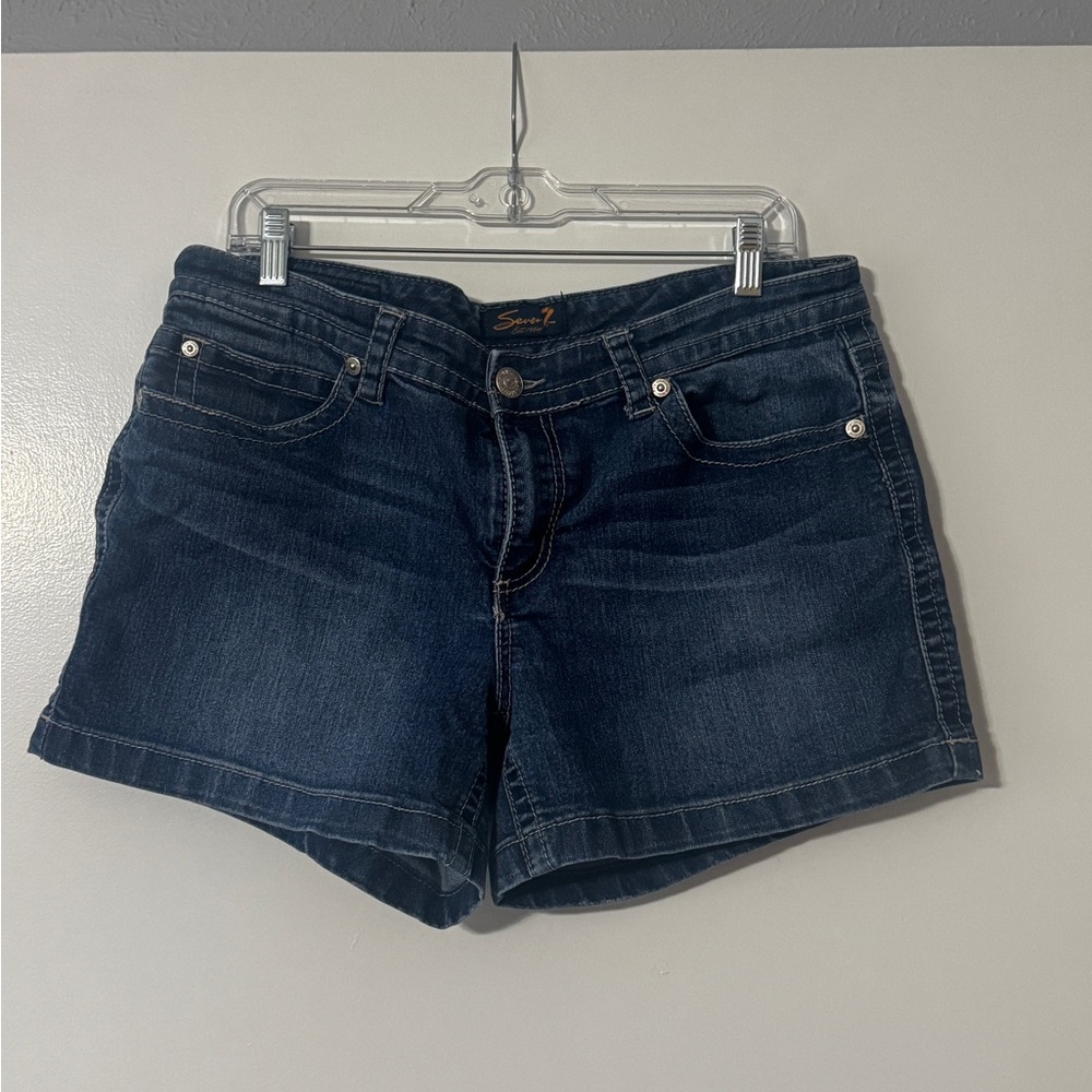 Seven7 Women's Blue Denim Shorts